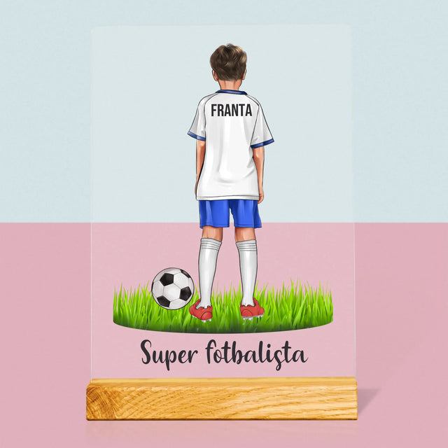 Designér Postav: Malý Fotbalista - Tisk Na Akrylovém Skle
