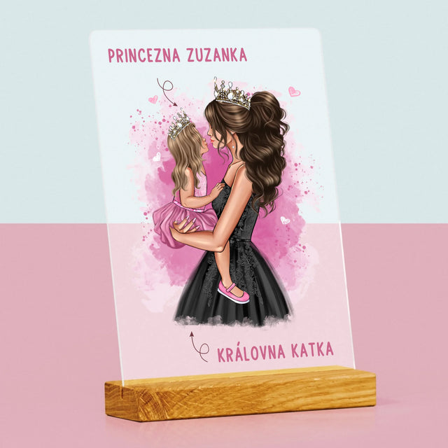 Designér Postav: Maminčina Princezna - Tisk Na Akrylovém Skle