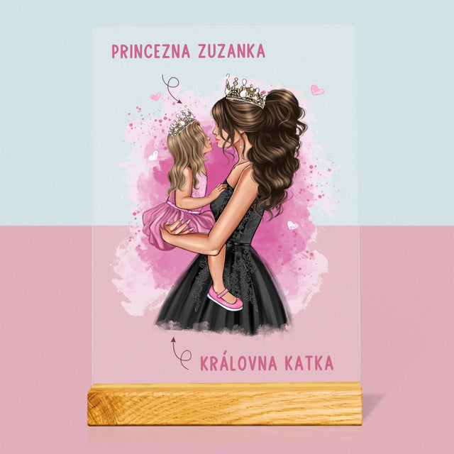 Designér Postav: Maminčina Princezna - Tisk Na Akrylovém Skle