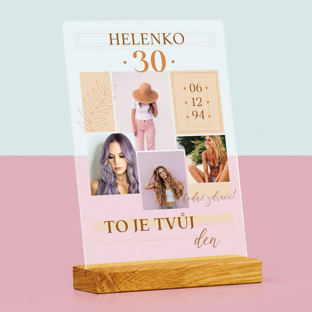 Fotokoláž: To Je Tvůj Den - Tisk Na Akrylovém Skle
