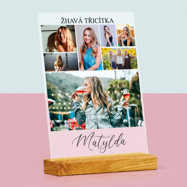 Fotokoláž: Žhavá Třicítka - Tisk Na Akrylovém Skle