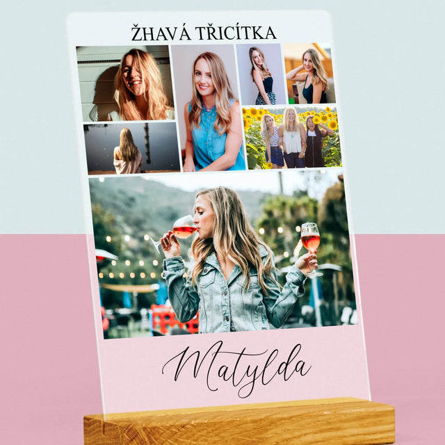 Fotokoláž: Žhavá Třicítka - Tisk Na Akrylovém Skle