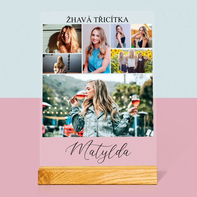 Fotokoláž: Žhavá Třicítka - Tisk Na Akrylovém Skle