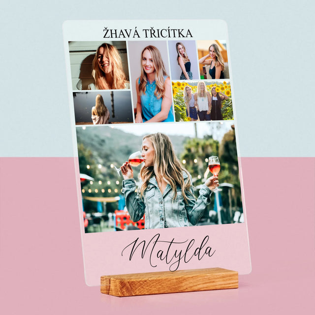 Fotokoláž: Žhavá Třicítka - Tisk Na Akrylovém Skle