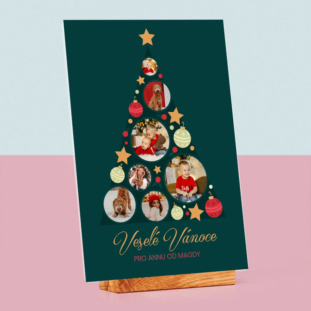 Fotokoláž: Ozdoby Na Stromeček - Tisk Na Akrylovém Skle