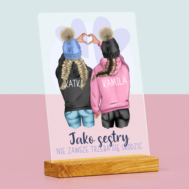 Designér Postav: Zimní Kamarádky - Tisk Na Akrylovém Skle