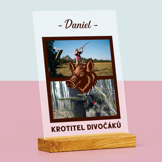 Fotokoláž: Krotitel Divočáků - Tisk Na Akrylovém Skle