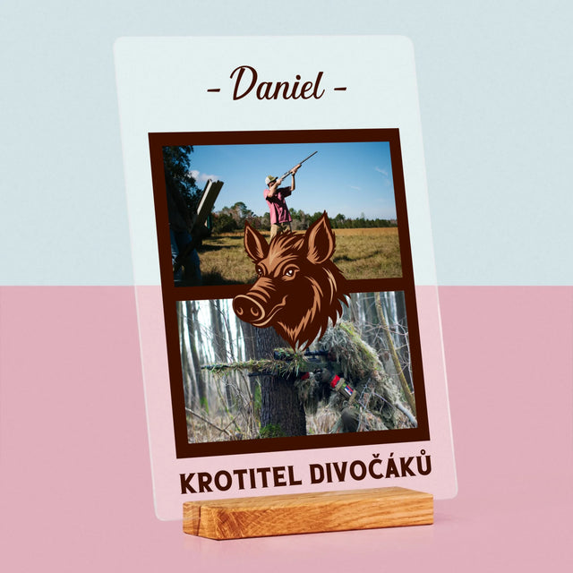 Fotokoláž: Krotitel Divočáků - Tisk Na Akrylovém Skle