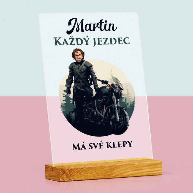 Tvoje Postava: Každý Jezdec - Tisk Na Akrylovém Skle