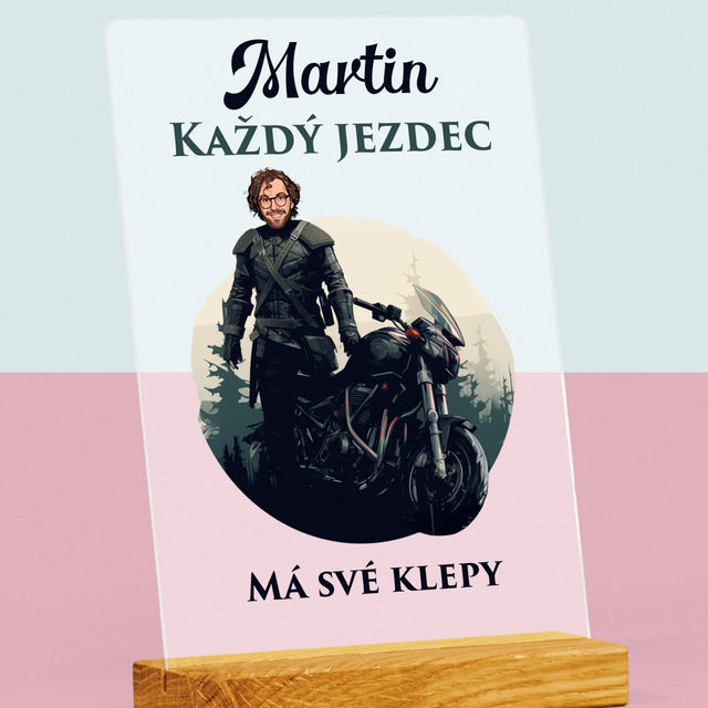 Tvoje Postava: Každý Jezdec - Tisk Na Akrylovém Skle