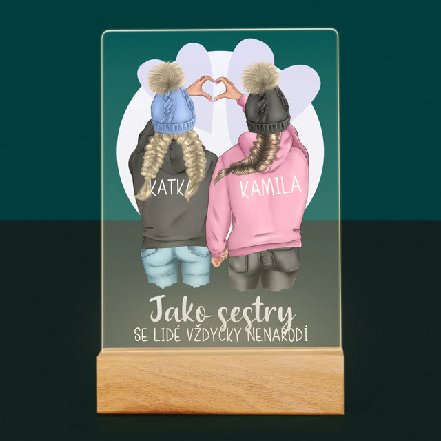 Designér Postav: Zimní Kamarádky - Tisk Na Akrylovém Skle