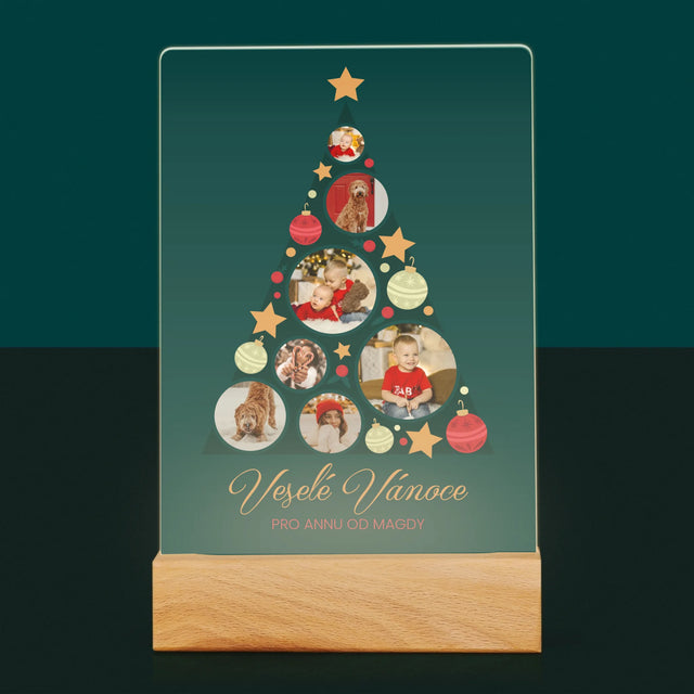 Fotokoláž: Ozdoby Na Stromeček - Tisk Na Akrylovém Skle