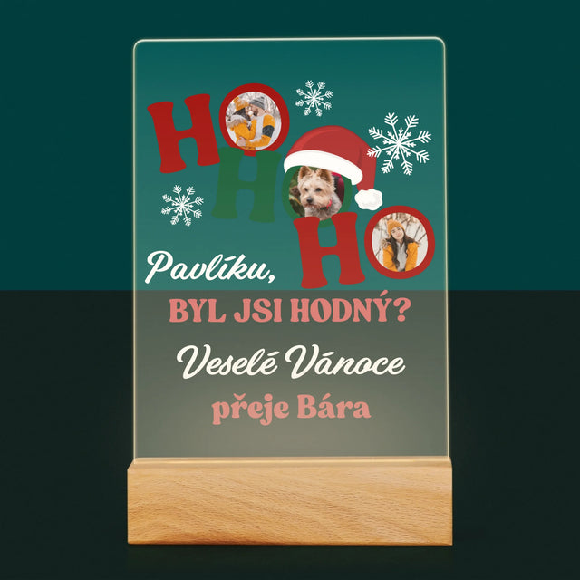 Fotokoláž: Ho Ho Ho - Tisk Na Akrylovém Skle