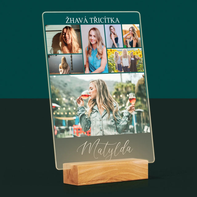 Fotokoláž: Žhavá Třicítka - Tisk Na Akrylovém Skle