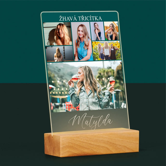 Fotokoláž: Žhavá Třicítka - Tisk Na Akrylovém Skle