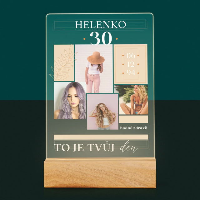 Fotokoláž: To Je Tvůj Den - Tisk Na Akrylovém Skle