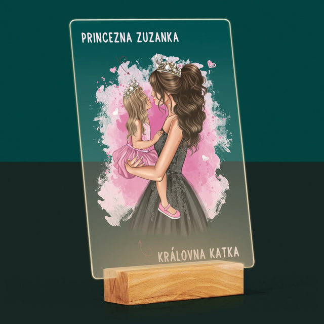 Designér Postav: Maminčina Princezna - Tisk Na Akrylovém Skle
