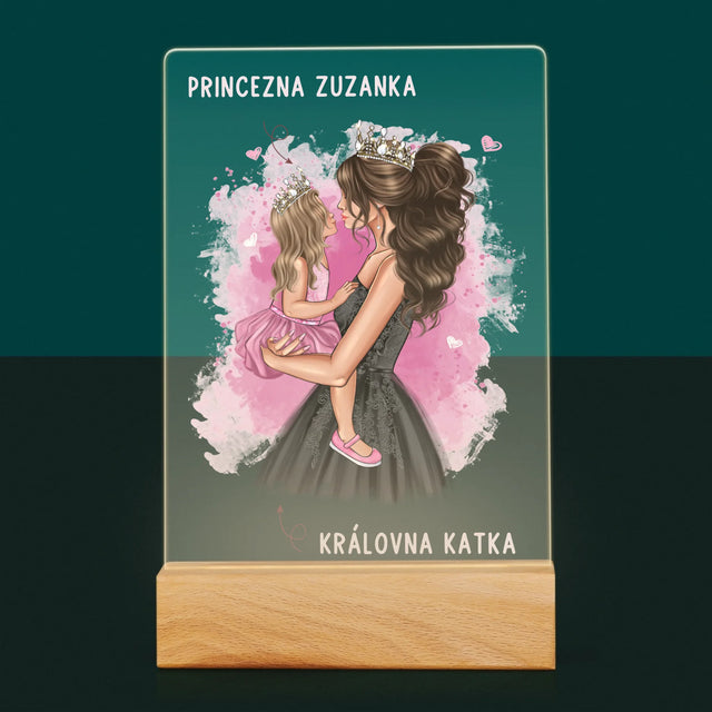 Designér Postav: Maminčina Princezna - Tisk Na Akrylovém Skle