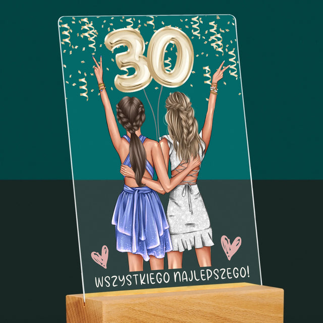 Designér Postav: Kamarádky Třicátiny - Tisk Na Akrylovém Skle