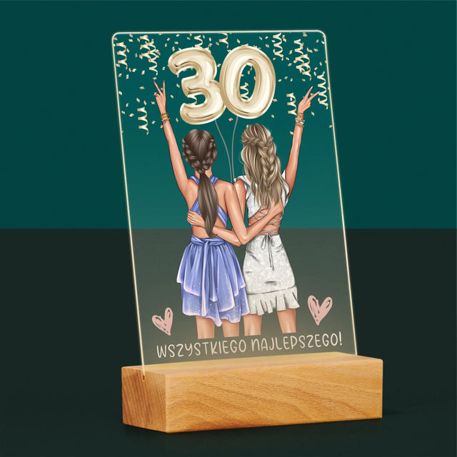 Designér Postav: Kamarádky Třicátiny - Tisk Na Akrylovém Skle