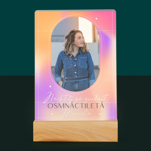 Fotka S Textem: Nechtěj Se Změnit - Tisk Na Akrylovém Skle