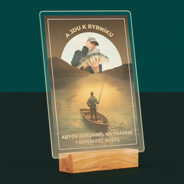 Fotka S Textem: A Jdu K Rybníku - Tisk Na Akrylovém Skle