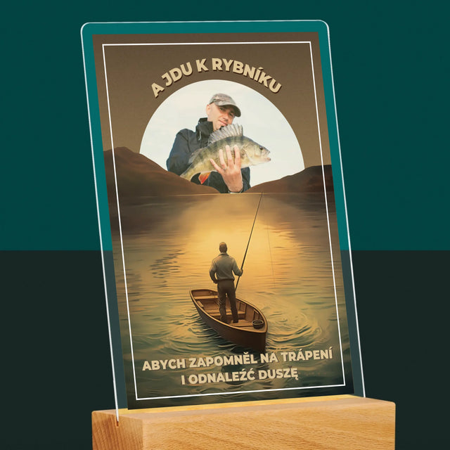 Fotka S Textem: A Jdu K Rybníku - Tisk Na Akrylovém Skle