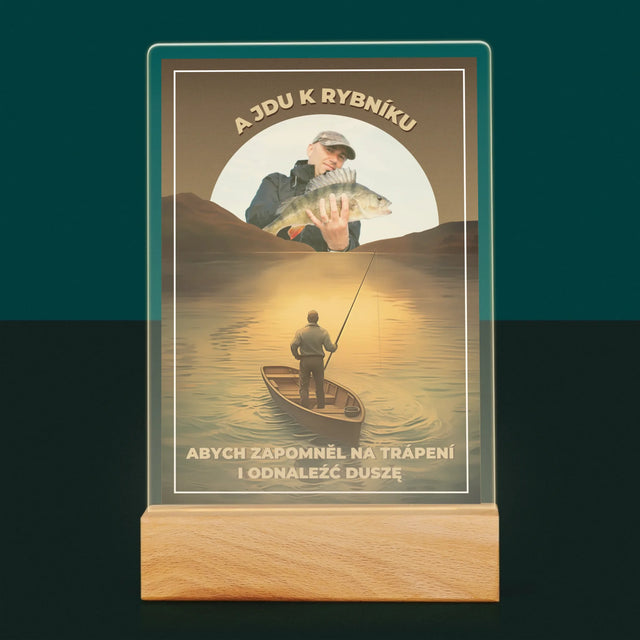 Fotka S Textem: A Jdu K Rybníku - Tisk Na Akrylovém Skle