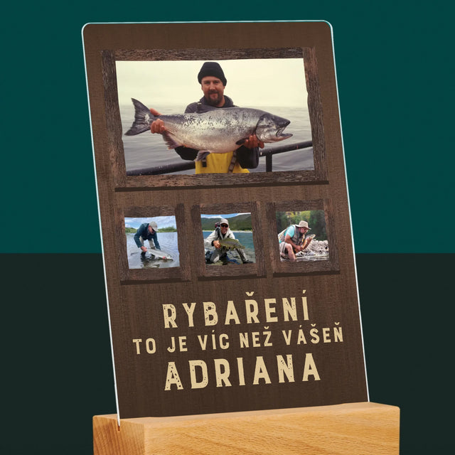 Fotokoláž: Rybaření - Tisk Na Akrylovém Skle