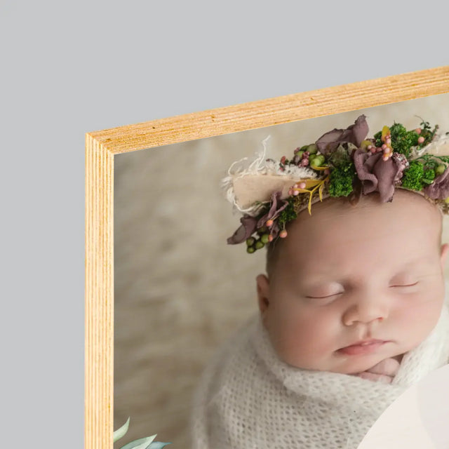 Fotka S Textem: Poděkování Porodní Asistentce - Tisk Na Dřevo