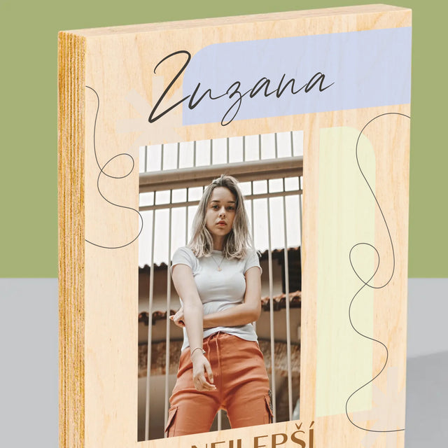 Fotka S Textem: Nejlepší Osmnáctiny - Tisk Na Dřevo