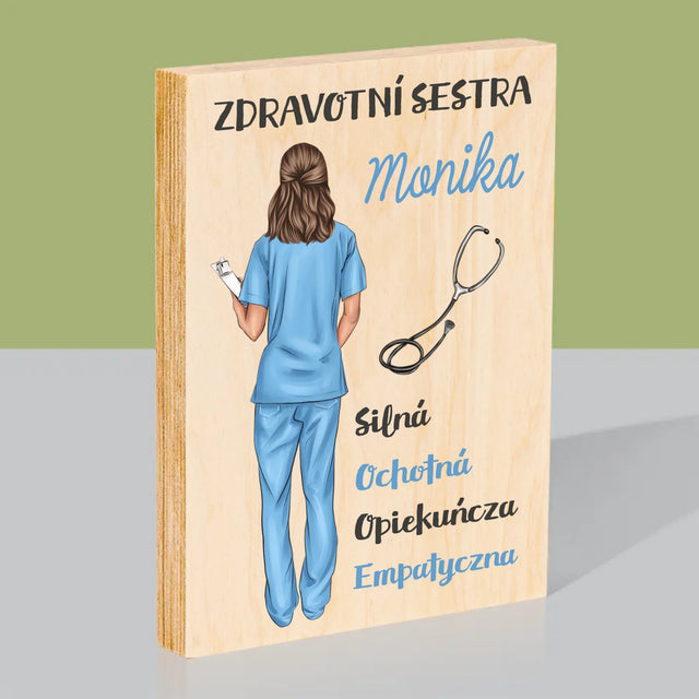 Designér Postav: Vlastnosti Zdravotní Sestry - Tisk Na Dřevo