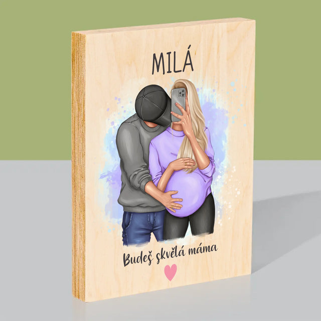Designér Postav: Budeš Skvělá Máma - Tisk Na Dřevo