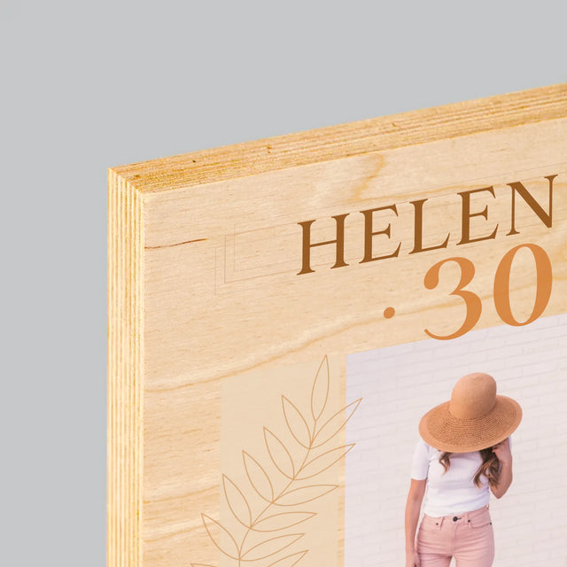 Fotokoláž: To Je Tvůj Den - Tisk Na Dřevo