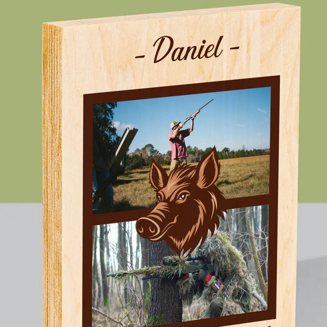 Fotokoláž: Krotitel Divočáků - Tisk Na Dřevo