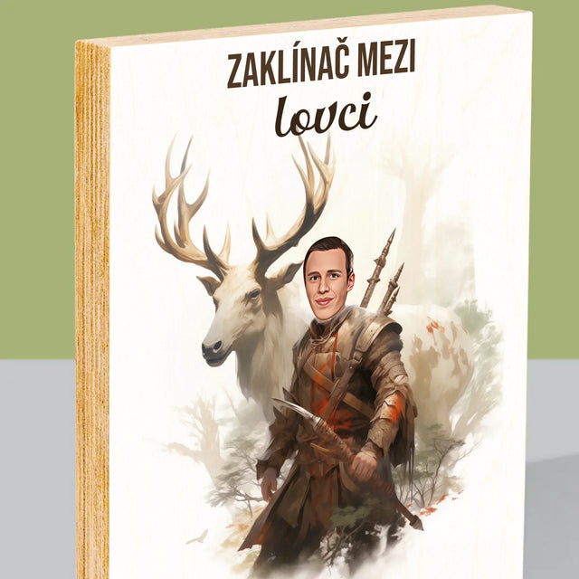 Tvoje Postava: Zaklínač Mezi Lovci - Tisk Na Dřevo