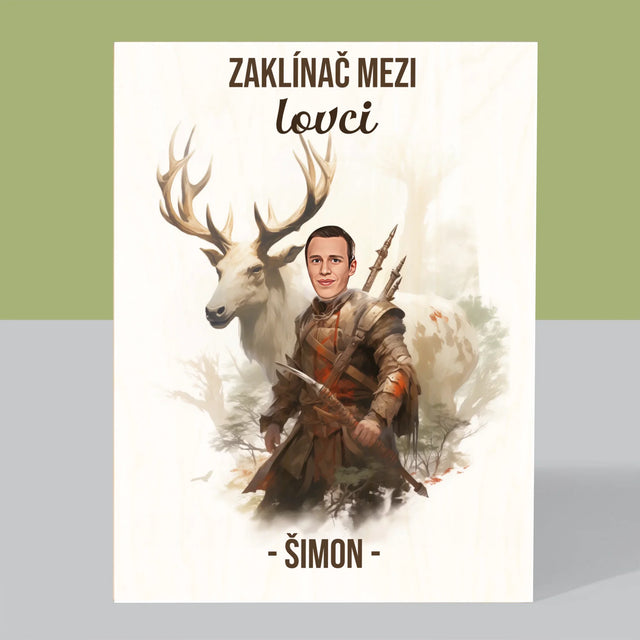 Tvoje Postava: Zaklínač Mezi Lovci - Tisk Na Dřevo