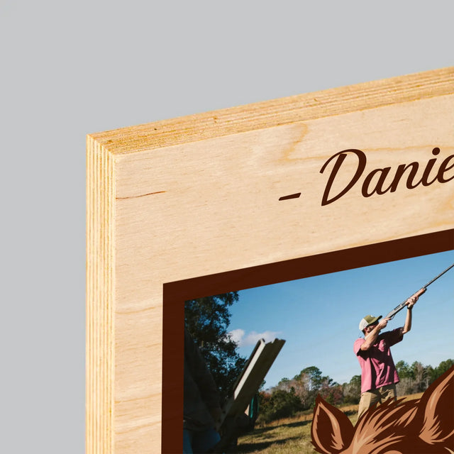 Fotokoláž: Krotitel Divočáků - Tisk Na Dřevo