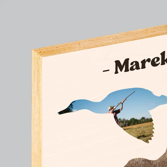 Tvar Z Fotek: Stvořený K Lovu - Tisk Na Dřevo