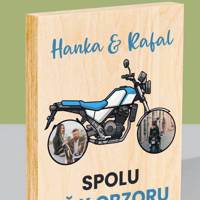 Fotokoláž: Spolu Až K Obzoru - Tisk Na Dřevo