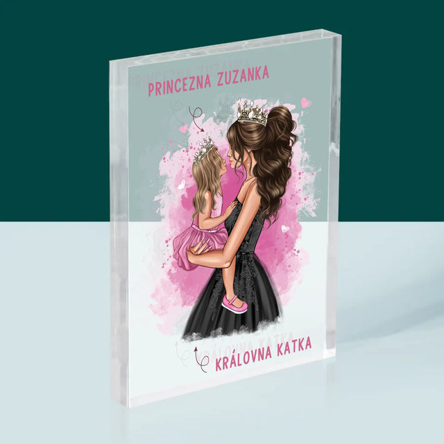 Designér Postav: Maminčina Princezna - Akrylový Blok