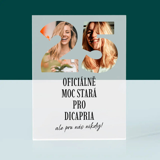 Slovo Z Fotek: Moc Stará Pro Dicapria - Akrylový Blok