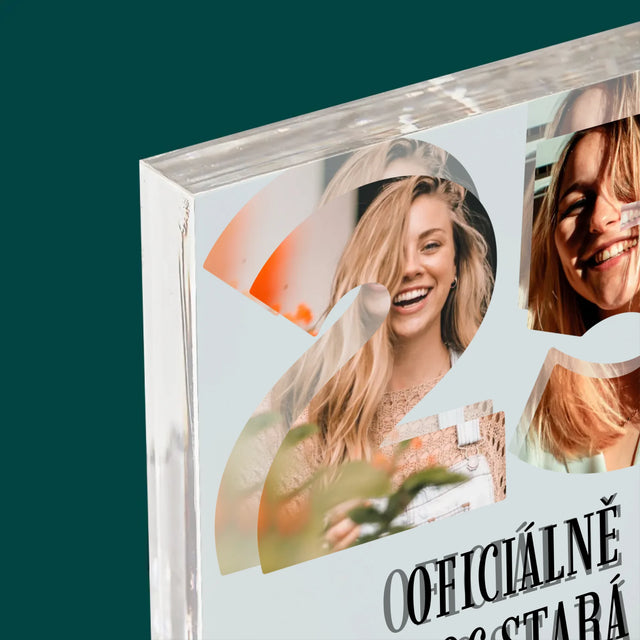 Slovo Z Fotek: Moc Stará Pro Dicapria - Akrylový Blok