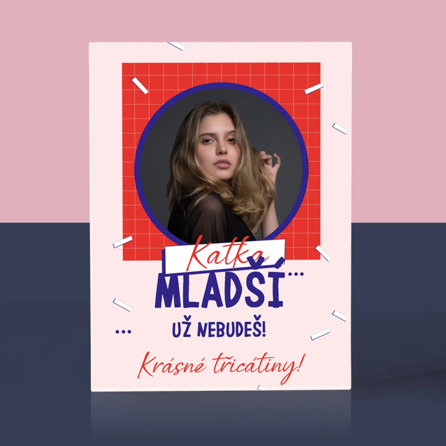Fotka S Textem: Mladší Nebudeš - Akrylový Blok