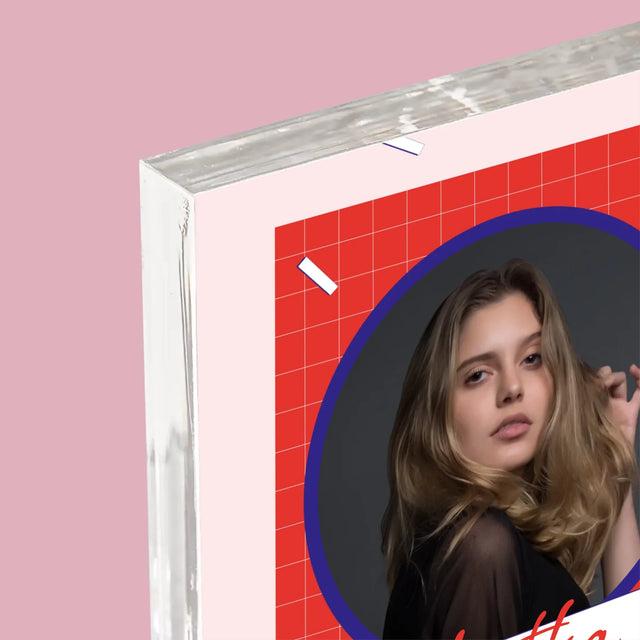 Fotka S Textem: Mladší Nebudeš - Akrylový Blok