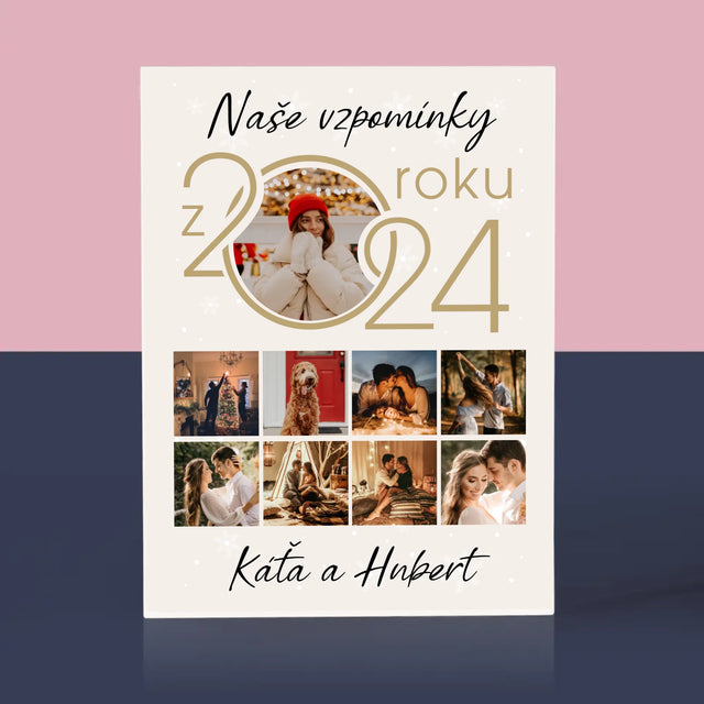 Fotokoláž: Naše Vzpomínky Z Roku - Akrylový Blok