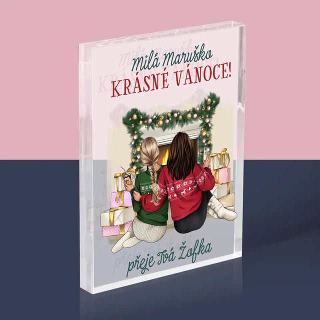 Designér Postav: Vánoční Kamarádky - Akrylový Blok