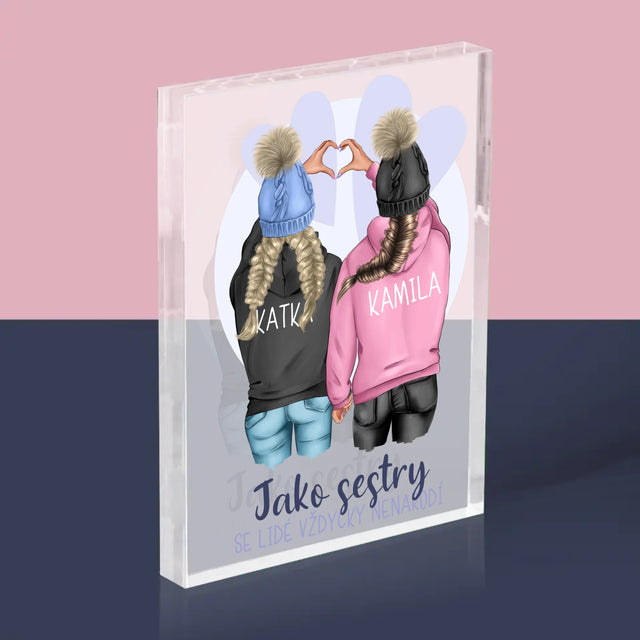 Designér Postav: Zimní Kamarádky - Akrylový Blok