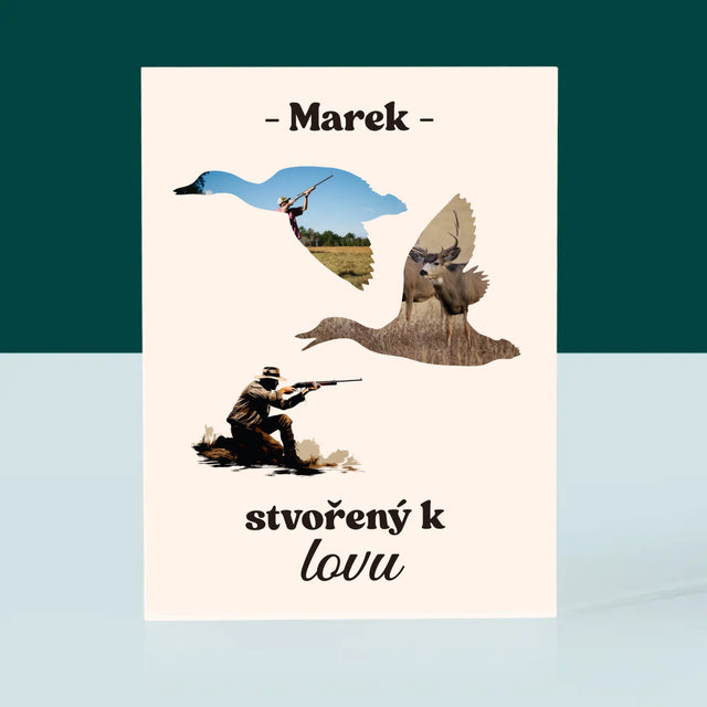 Tvar Z Fotek: Stvořený K Lovu - Akrylový Blok