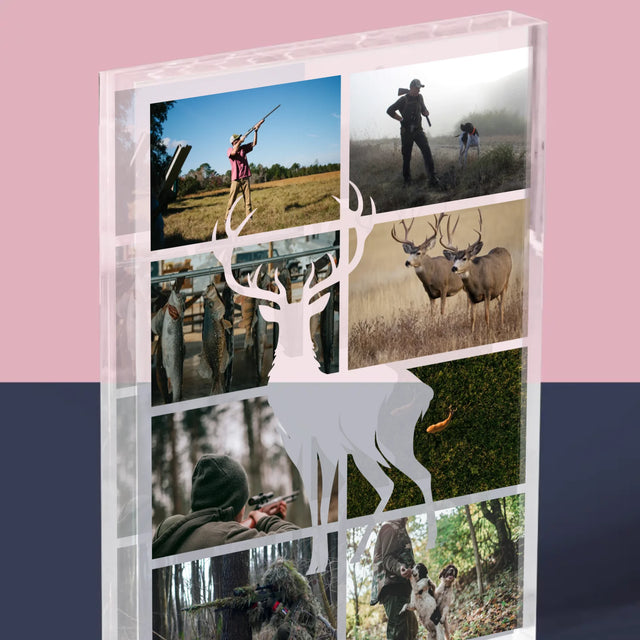 Fotokoláž: Lovec - Akrylový Blok